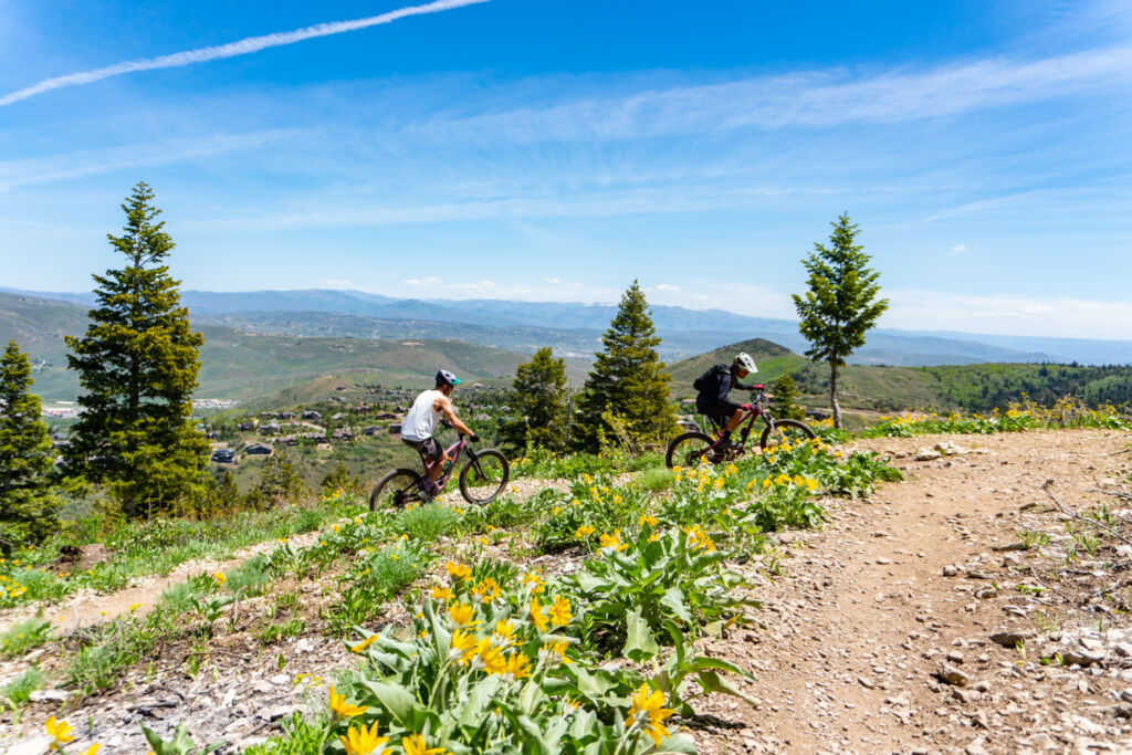 Salt Lake City summer recreation in Millcreek Canyon