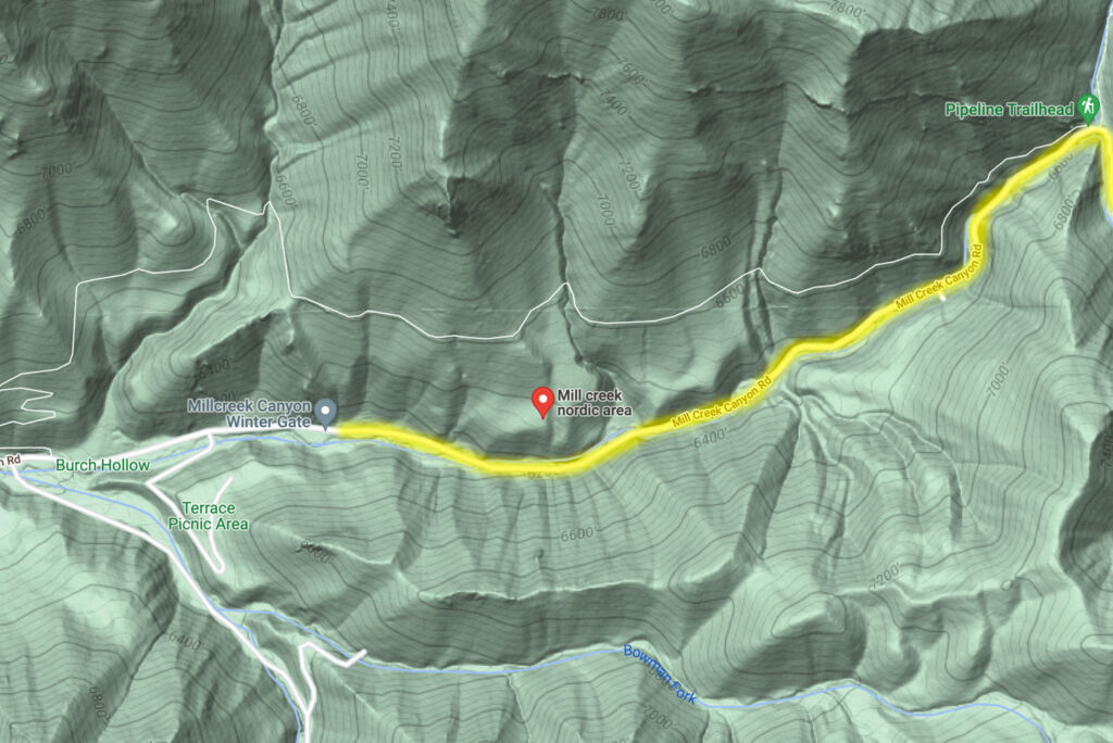 Millcreek canyon cross country skiing